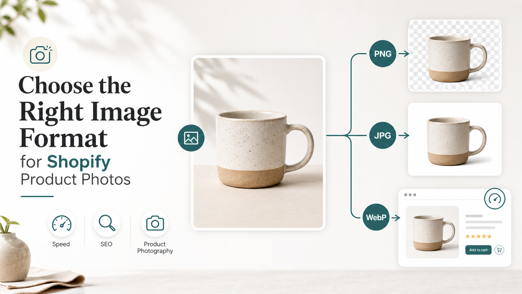 PNG vs JPG vs WebP for Shopify Product Images: What Should You Upload?